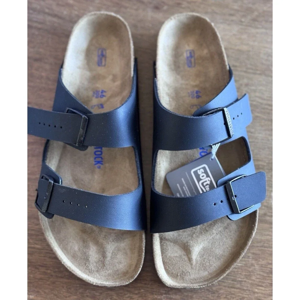 Men’s Size 13 Birkenstock Arizona Soft Footbed Black 0551251 NIB